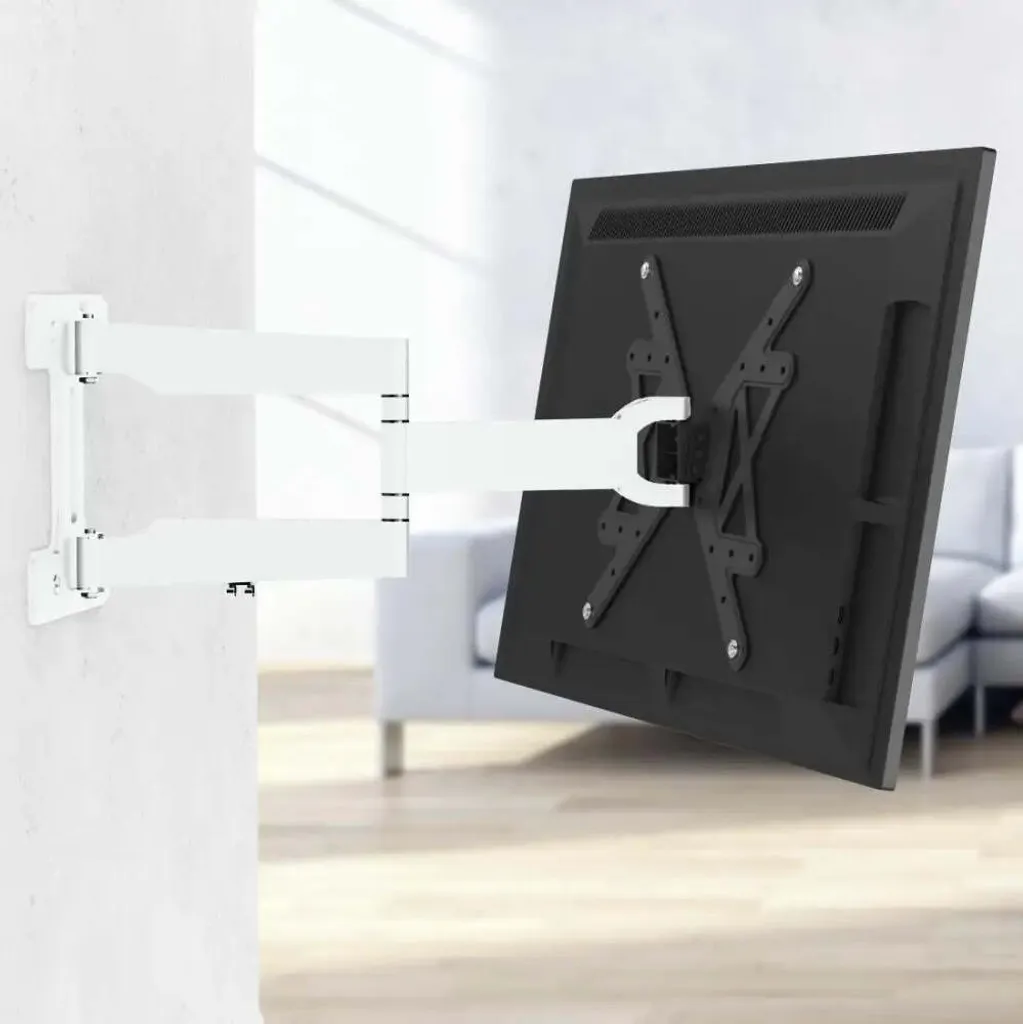 Support TV mural pour salon et chambre orientable écran 165cm 65"