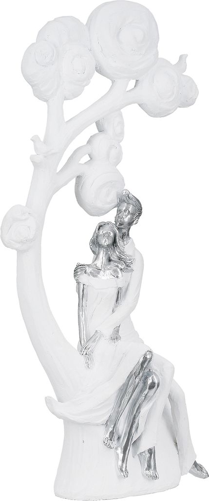 Casablanca by Gilde Figur Paar, Baum Tree of love weiß H. 39,5 cm, 58814