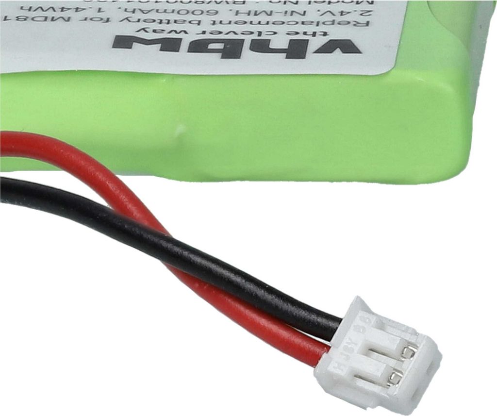 vhbw 3x batteria compatibile con AVM Fritz!Fon C4, C5, EM25, EM325, M2, M325, MT-F telefono fisso cordless (600mAh, 3,7V, Li-Ion