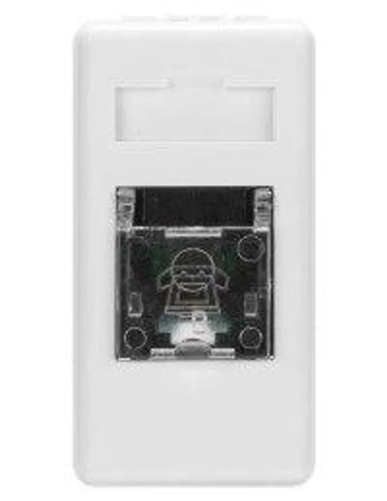Prise RJ-11 Gewiss GW20251 Compacte Blanche - Installation Murale Simple