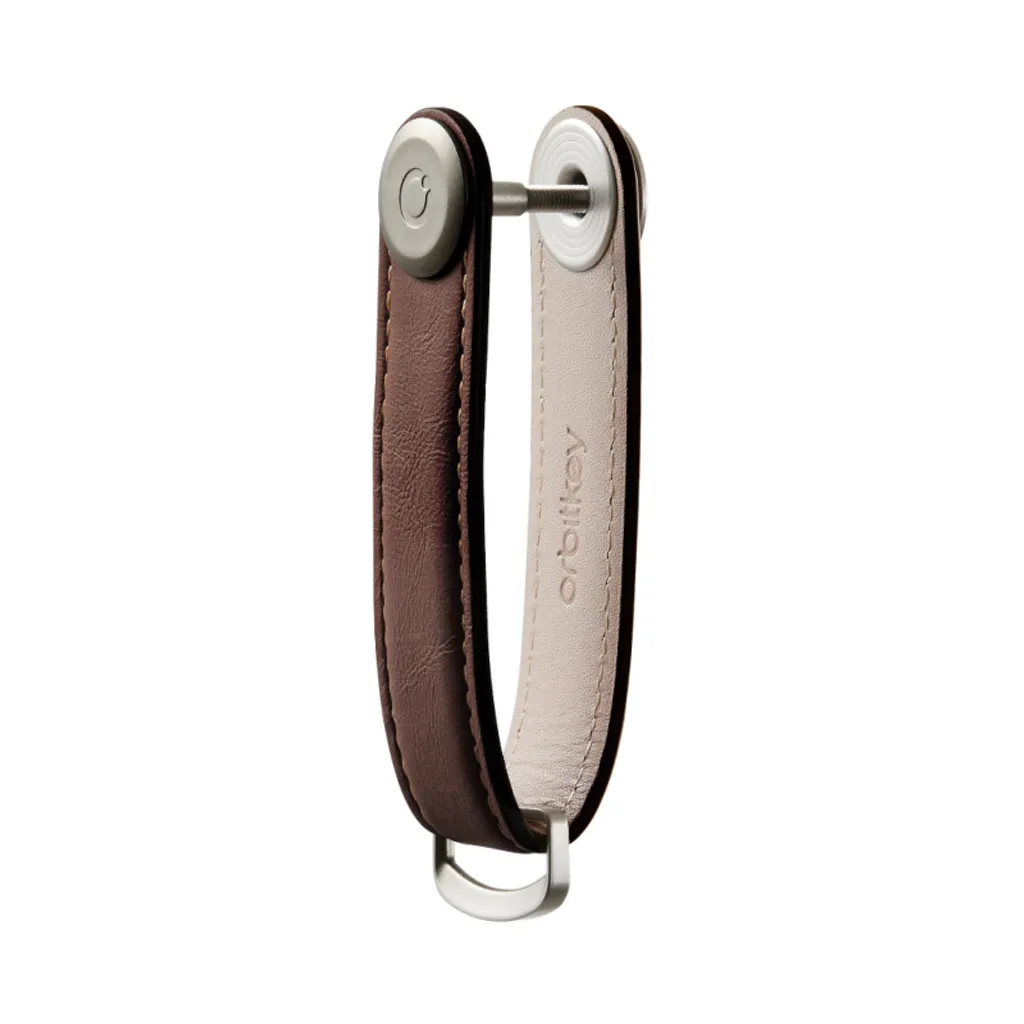 Dites Adieu au Bruit de Clés avec l'Organiseur Orbitkey Cuir Marron Expresso - 4