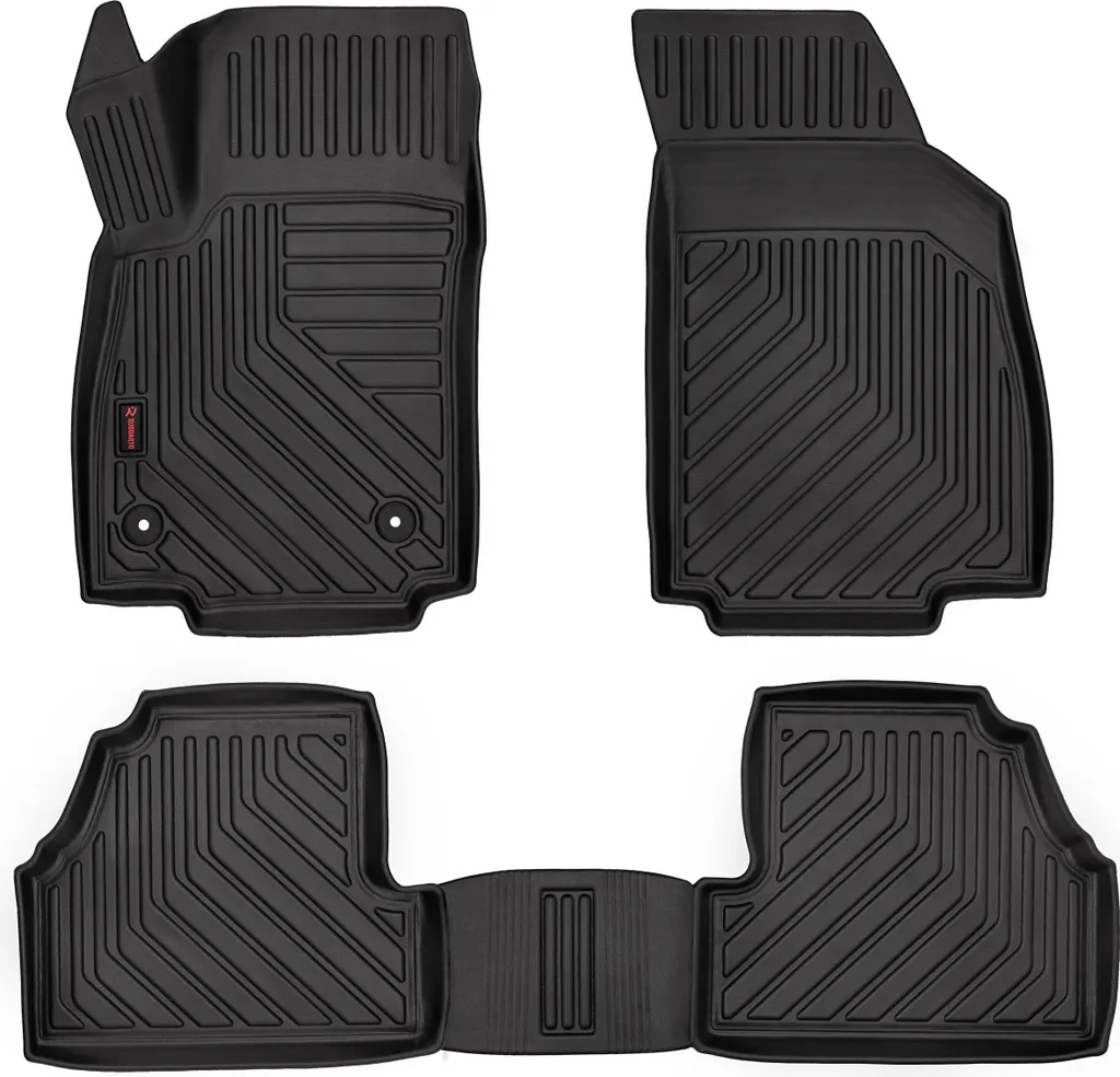Set 4 Tappetini 3D Su Misura Chevrolet Trax 2013- Gomma Nera