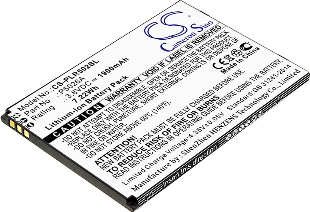 TECHTEK Akku Kompatibel mit [Polaroid] Cosmo L Ersetzt P5026A