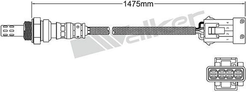 VEGAZ Lambdasonde für OPEL Vectra C Caravan (Z02) 1475mm ULS-454