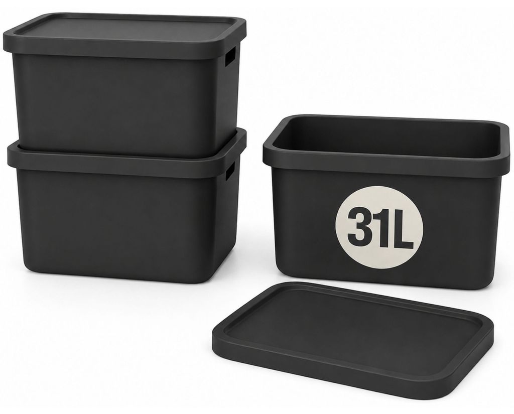 Plastard Boxen 31 L, 3er-Set, stapelbar, BPA-frei, Produktbild 