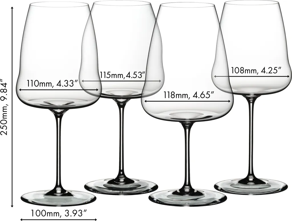 Riedel Winewings Tasting Set 4 Pezzi 512300047 - Set Bicchieri Degustazione