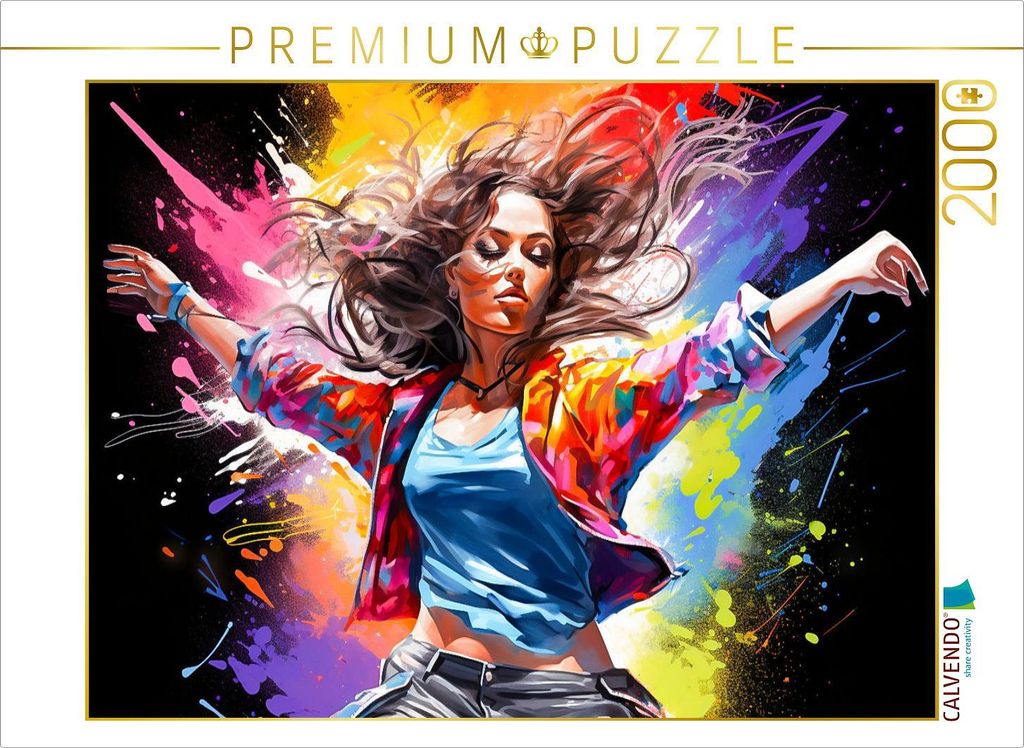 CALVENDO Puzzle Ein Motiv aus dem Kalender Color Dance Art | 2000 Teile Lege-Größe 90x67cm Foto-Puzzle für glückliche Stunden