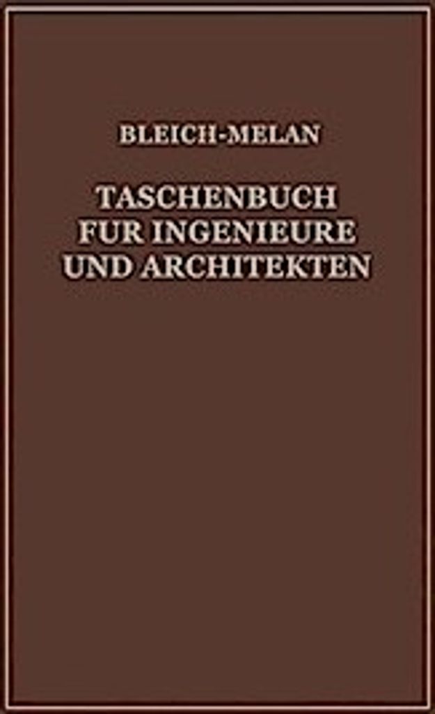 Taschenbuch für Ingenieure und Architekten