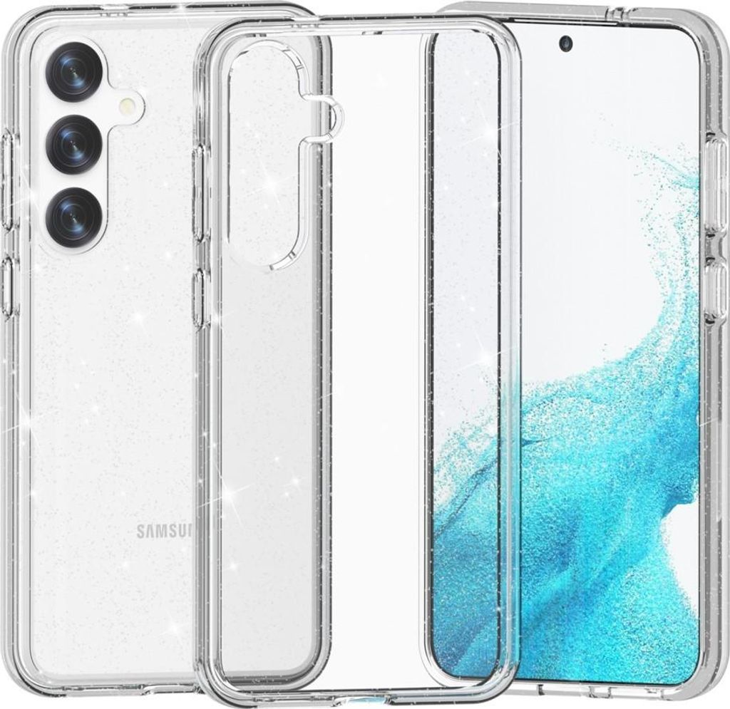 Samsung Galaxy S24 Plus Hülle - Coverup Glitzer TPU Back Cover - Transparent