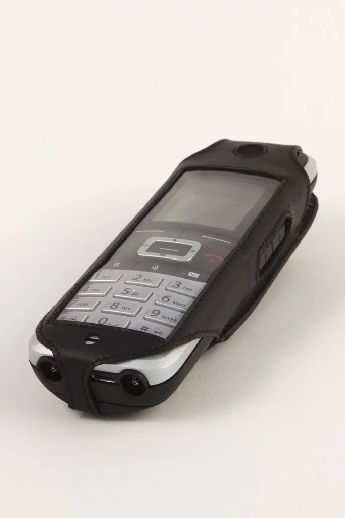 Protection mobile DECT S5 OpenScape cuir et clip acier pour usage intensif