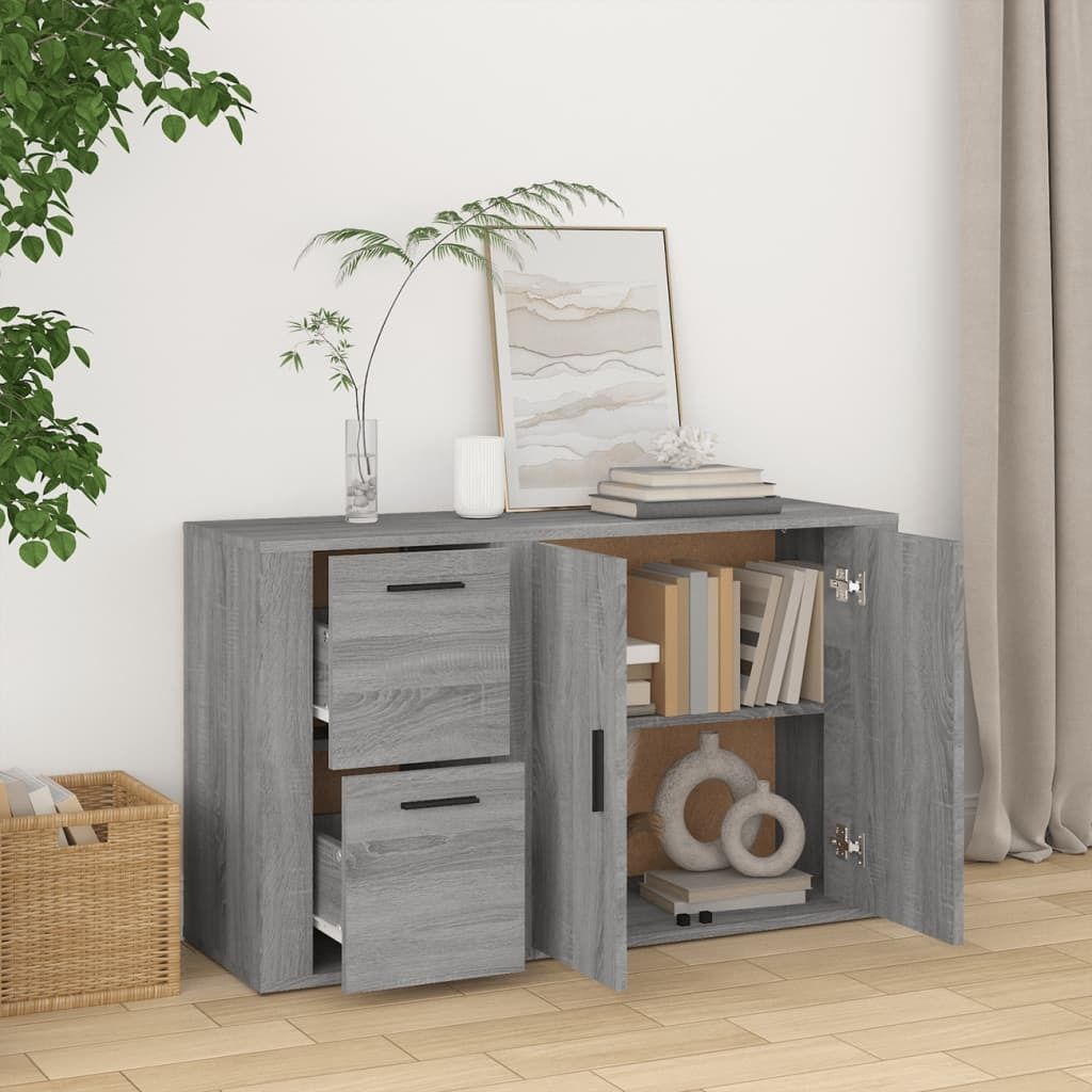 Maison Exclusive - Sideboard Grau Sonoma 100x33x59,5 cm Holzwerkstoff