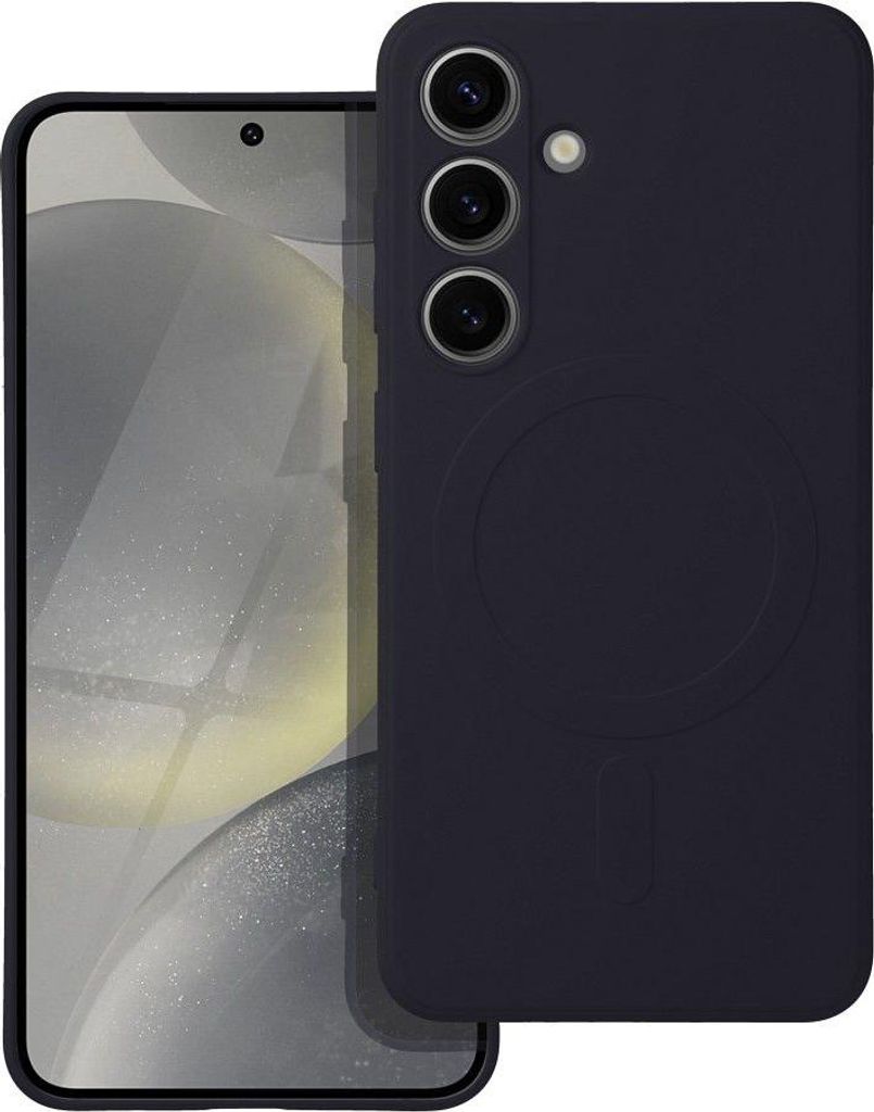 Case passend für Samsung S24 Silicone Mag Cover kompatibel mit MagSafe black