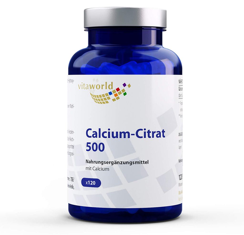 vitaworld Calcium-Citrat 500 Kapseln, 120 St. Kapseln Produktbild 