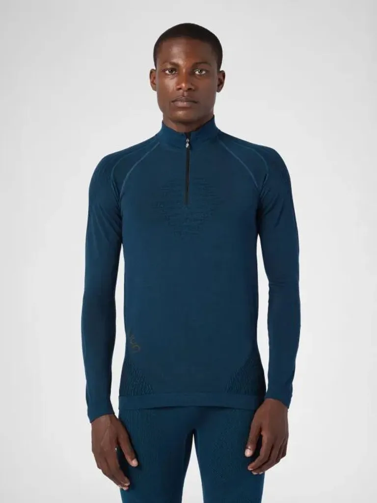 T-shirt thermique UYN Evolutyon Biotech Homme Bleu en fibres Kapok S/M