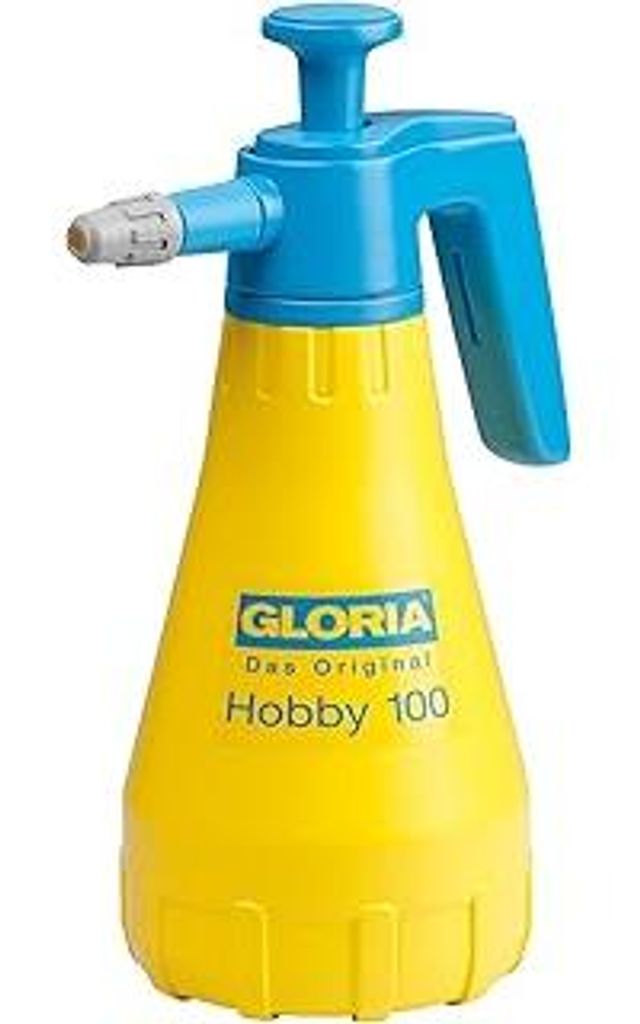 GLORIA Drucksprüher Hobby 100 | 1 L Sprühflasche mit Verstellbarer Düse | Gartenspritze für Garten, Balkon, Zimmerpflanzen & Anzucht | Handspr...