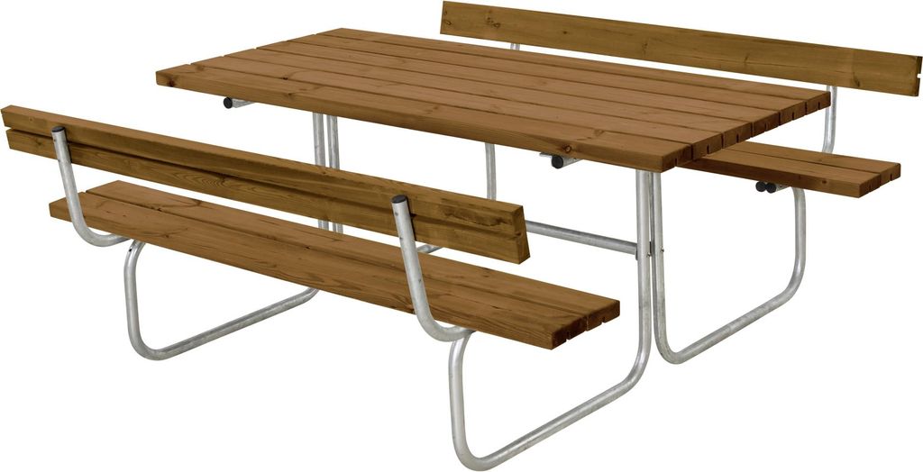 Plus Kombimöbel Classic + 2 Rückenlehnen RAL 1006 Teak