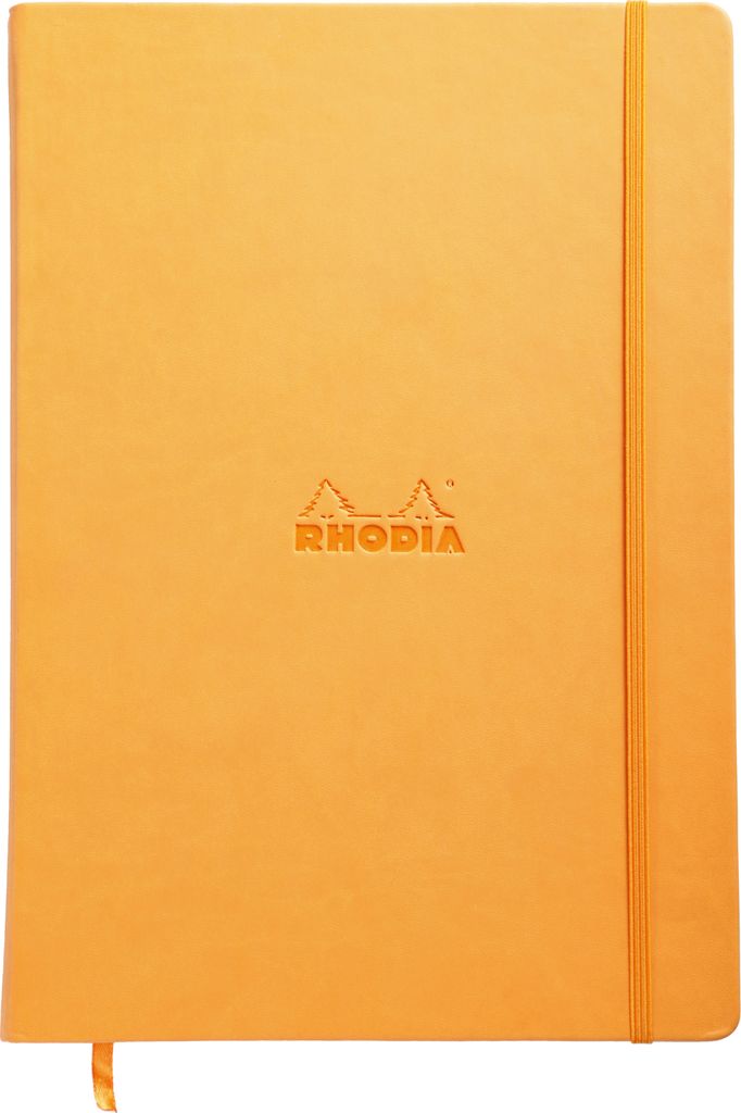 Rhodia 118468C Web Notebook (elfenbein,DIN A4, 21 x 29,7 cm, blanko, 90 g) 1 Stück orange
