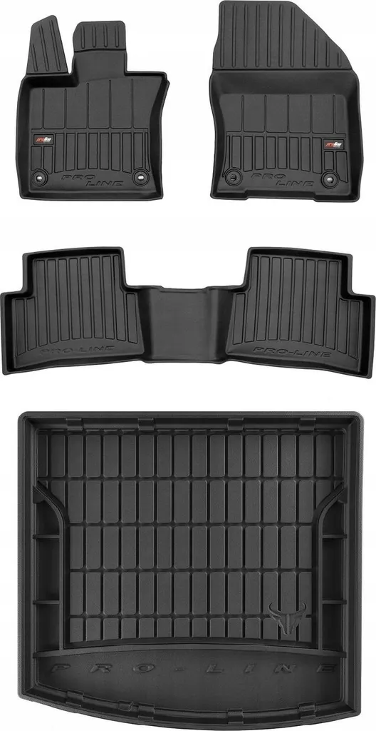 SET 3D Tappetini in gomma e tappetini Audi A6 C6 Station Wagon 2004-2006