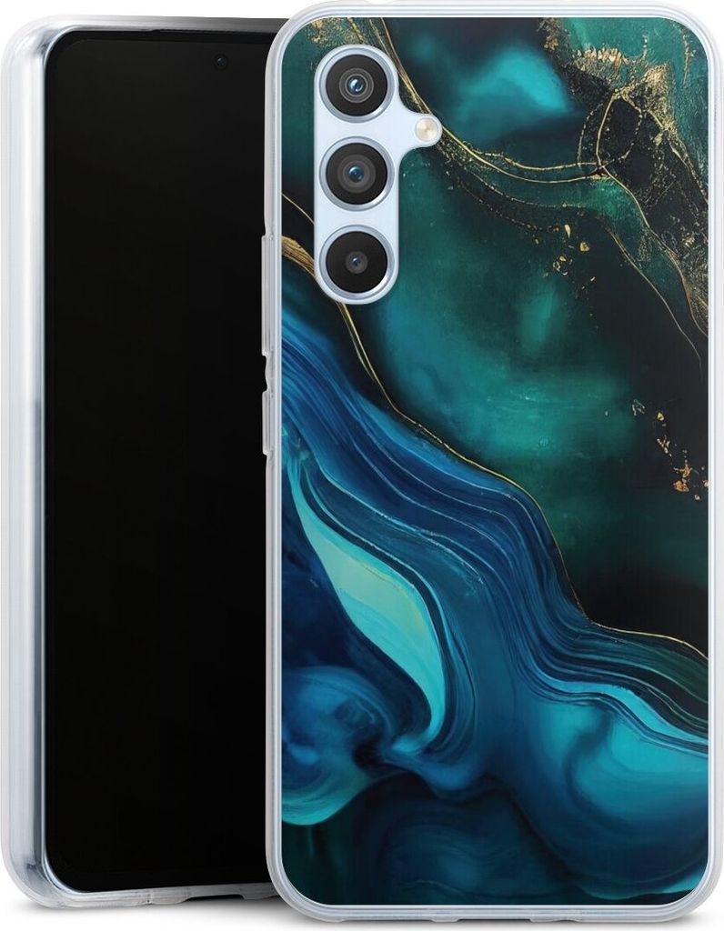 DeinDesign Handyhülle für Samsung Galaxy A54 5G Silikon Hülle Case Smartphone Schutzhülle Art Farbverlauf Marmor