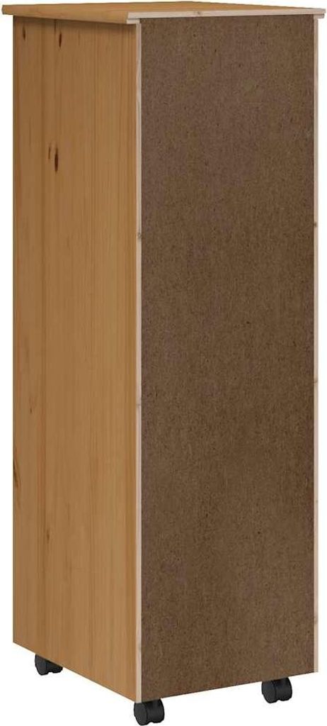 vidaXL Rollende kast met lades, kleur: honingbruin, Productafbeelding 