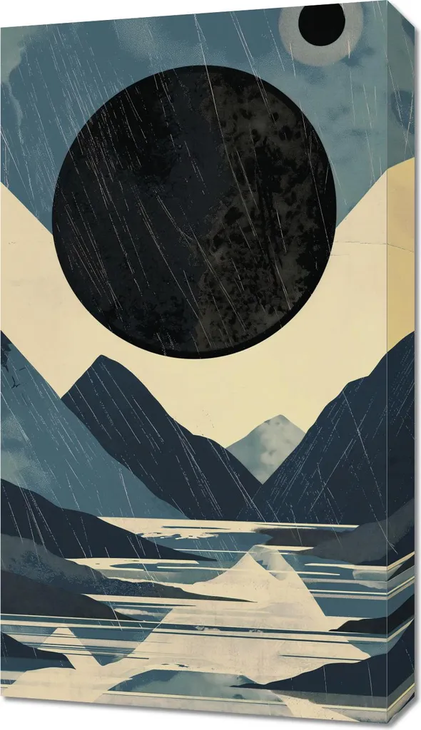 Misticismo dell'oggetto 40x70: Quadro Moderno per Living di Classe