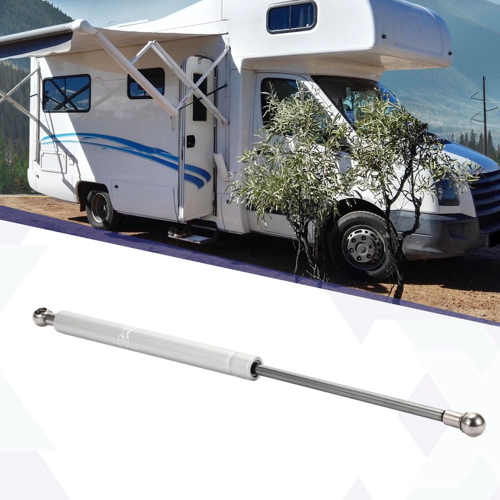 1 Stück 16 Zoll 110 Pfund / 500N Silber Ton Lift Supports Struts Shocks Gas Spring Universal für Wohnmobil Auto LKW Boot