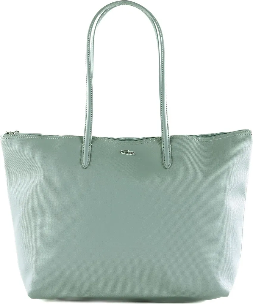Sac shopping Lacoste L.12.12 Concept L Tradewinds bleu gris zippé