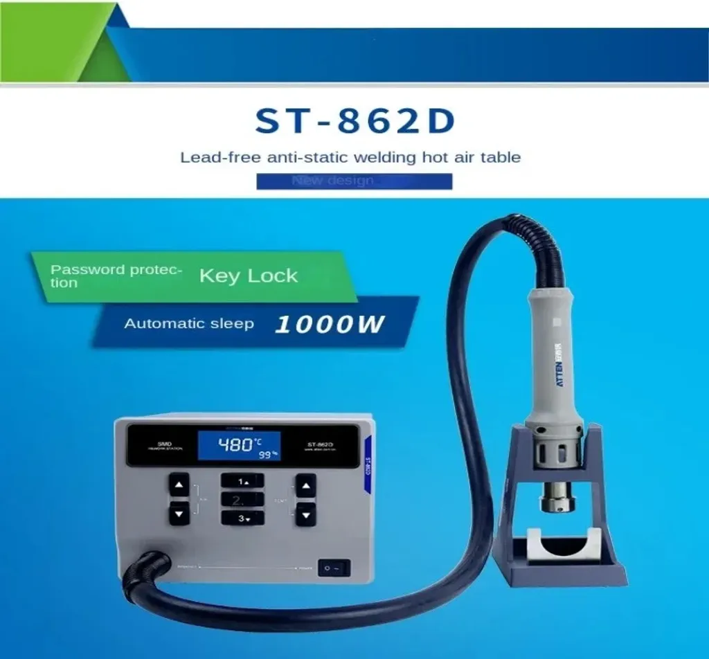 Station de soudage à air chaud numérique 220V pour dessoudage sans risque - 4