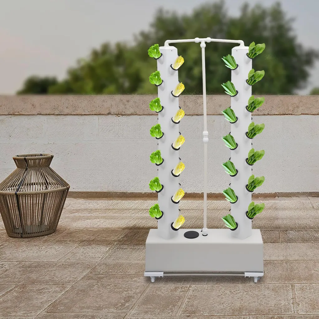 Potager Hydroponique 56 Gousses Vertical - Pas de Terre - 30L - 4