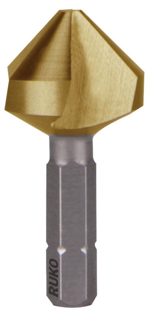 RUKO Kegelsenker-Bit 90° "Kurz" HSS TiN
