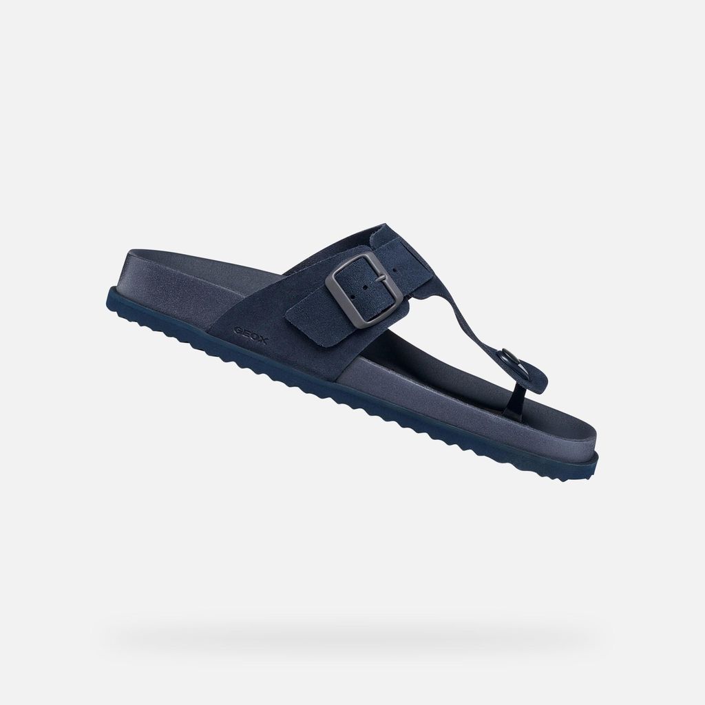 Geox Dunkelblaue Herrenpantoffeln von Parnaiba 44
