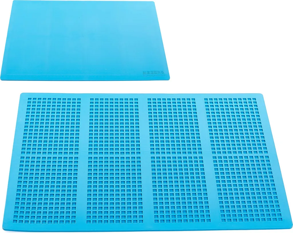 Station de soudage : tapis de travail silicone antistatique 500x350 mm