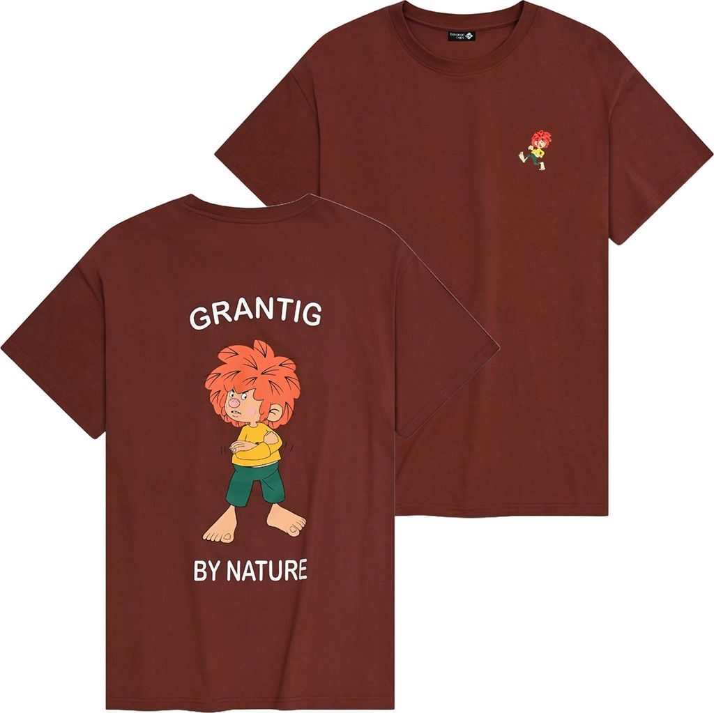 Bavarian Caps T-Shirt "Grantig by nature v2" - dunkelrot L Produktbild 