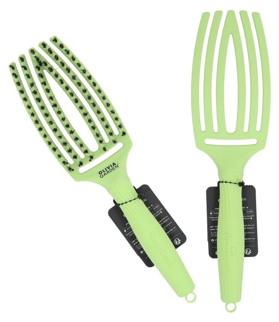 Cepillo Olivia Garden, modelo Fingerbrush, cerdas de cerda Imagen del producto 