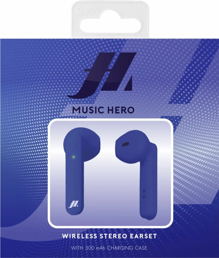 Écouteurs Bluetooth SBS TWS Beat avec Micro Intégré et Étui de Charge Bleu - 8