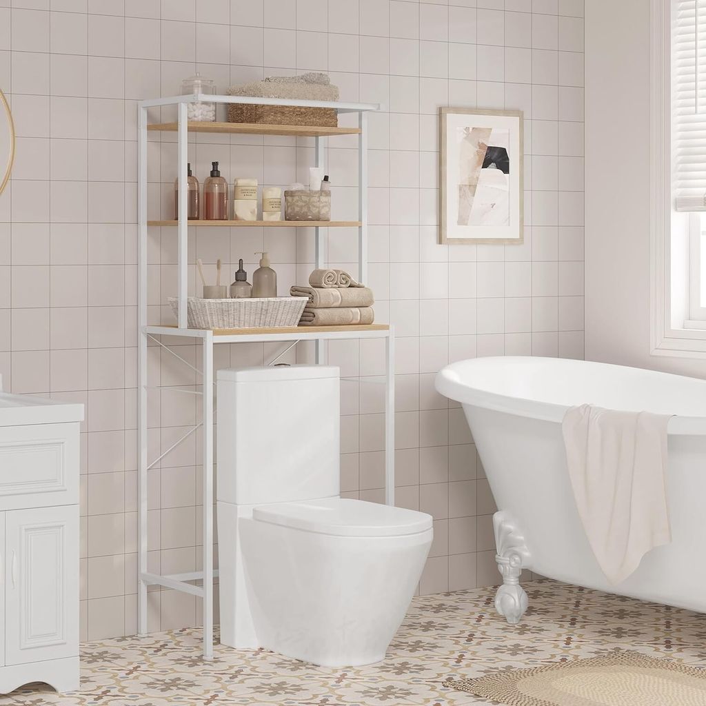 EUGAD WC Regal über Waschmaschine Toilette, 3 Ablagen, Produktbild 7