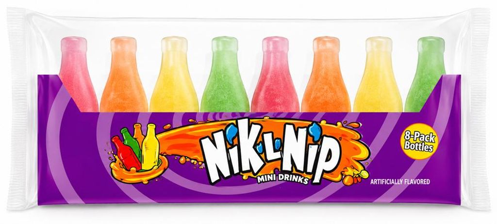 Nik-L-Nip Original Wax Candy Bottles 79g 32ml (8 Pack) Produktbild 