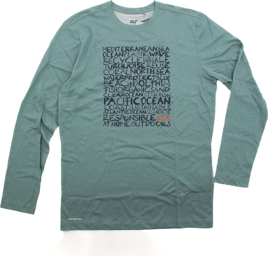 Jack Wolfskin Ocean Waste Longsleeve Herren langarm Shirt Sport 1807471-1159 M