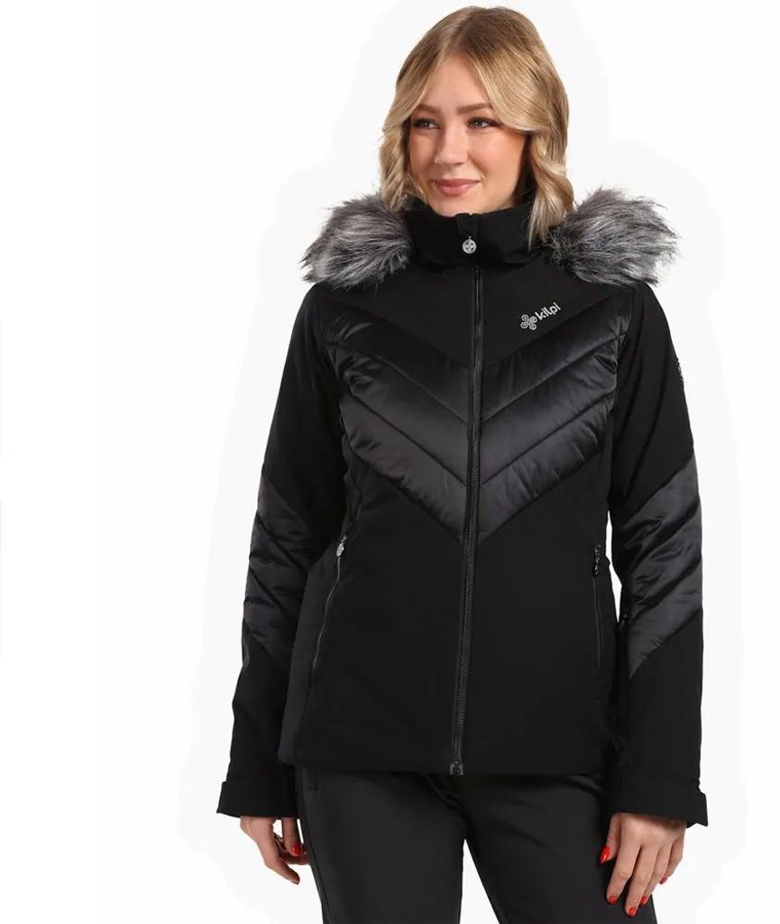 Damen-Skijacke Kilpi LIN-W, SCHWARZ, Größe 40