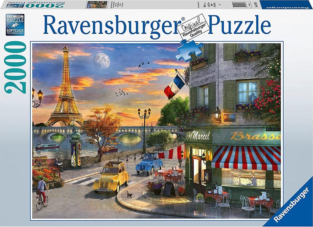 Ravensburger Puzzle 16716 - Romantyczny wieczór w Paryżu - Zdjęcie produktu 