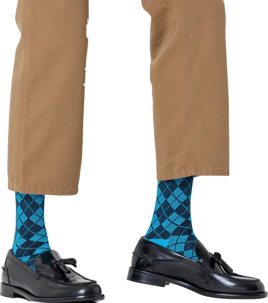 Happy Socks Mini Argyle Jaquard Crew-socken Blau EU 41-46 Herren,Damen Blau EU 41-46