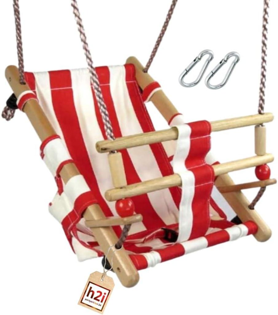 Babyschaukel mit Haltegurt | Kinderschaukel aus wetterfestem Stoff | Kleinkindschaukel für Indoor & Outdoor | Schaukel für Baby & Kleinkinder | r...