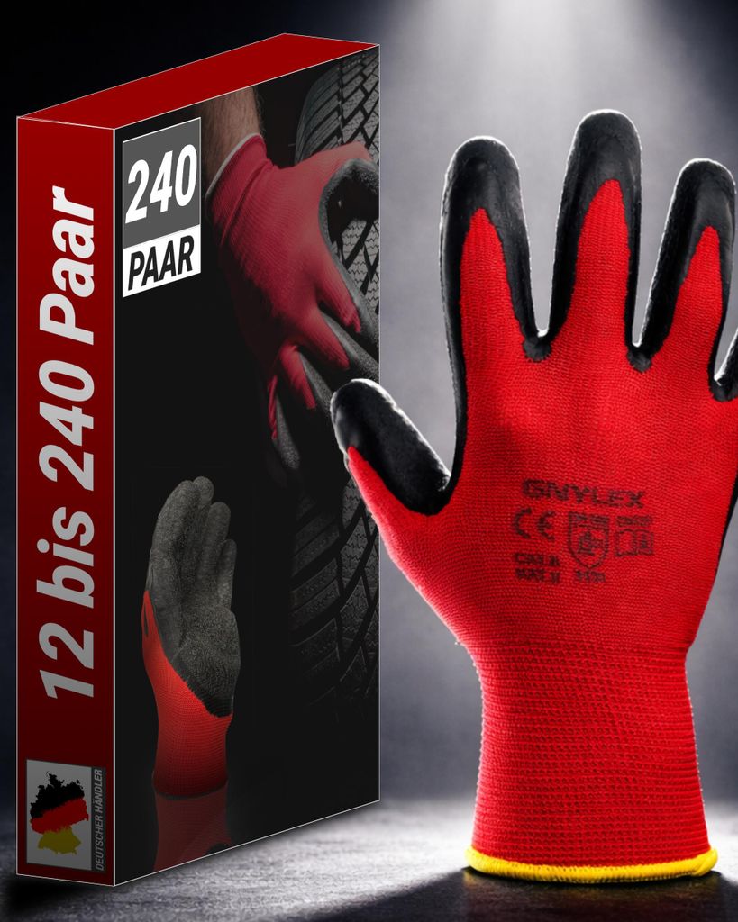 240 Paar Arbeitshandschuhe Montagehandschuhe Größe 10 Produktbild 