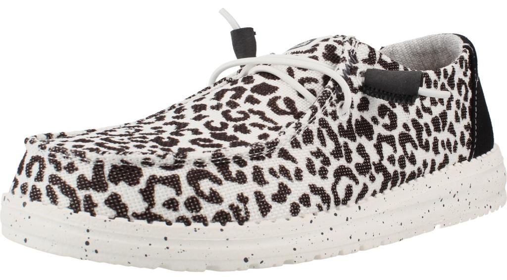 HEYDUDE Wendy Leopard Schwarz/Grau - Dames Instappers - HD40735-097HEYDUDE
