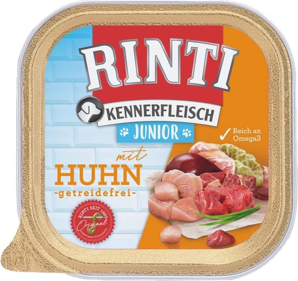 RINTI Kennerfleisch Junior Huhn 300 g, Junior, jede Rasse, Produktbild 