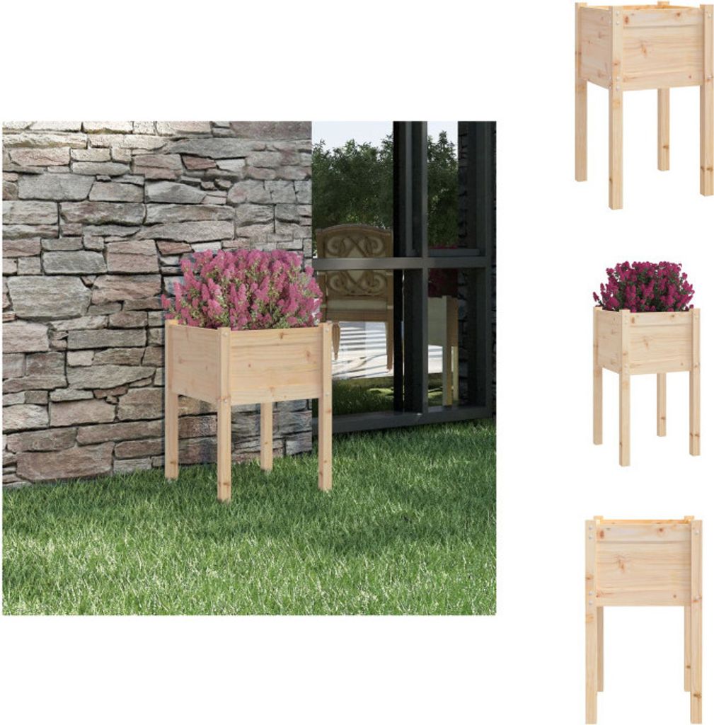 vidaXL Pflanzkübel 50x50x70 cm Massivholz Kiefer - Blumentöpfe & Pflanzgefäße