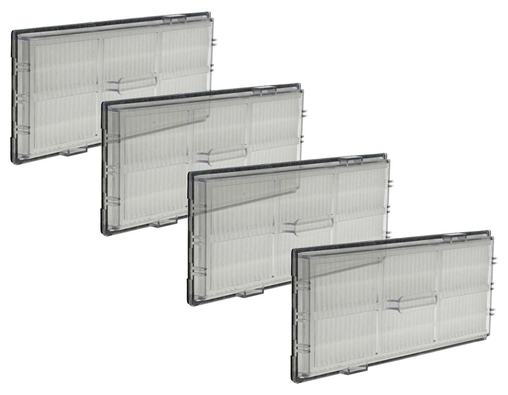 vhbw 4x HEPA-Filter kompatibel mit Roborock S8, S6, S5, S7, S7 maxV Ultra, S8 Pro Saugroboter - Luftfilter