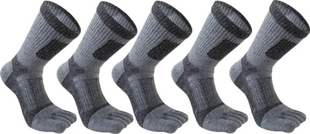 Chaussettes de travail grises respirantes lot de 5 paires taille 39-44