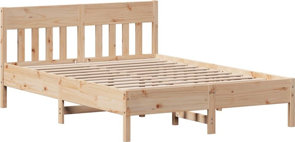 Massivholzbett ohne Matratze 120x200 cm Kiefernholz
