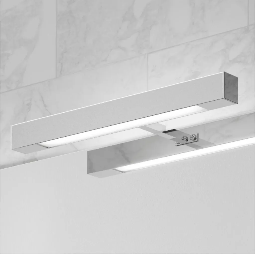 Luminaire LED pour miroir de maquillage chromé 30cm - Confort de toilette